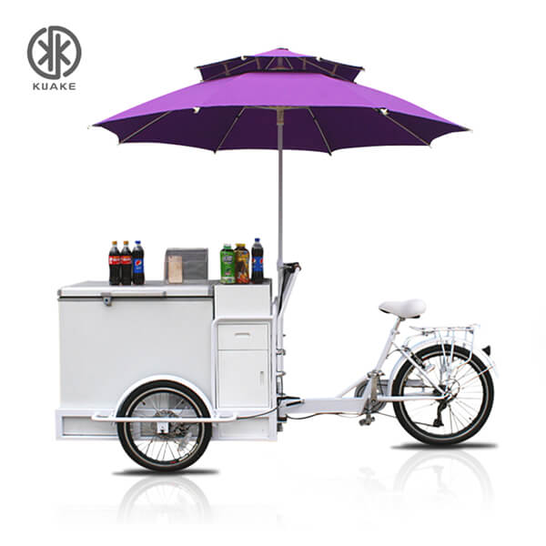 Electric ice 2024 cream serving tricycle