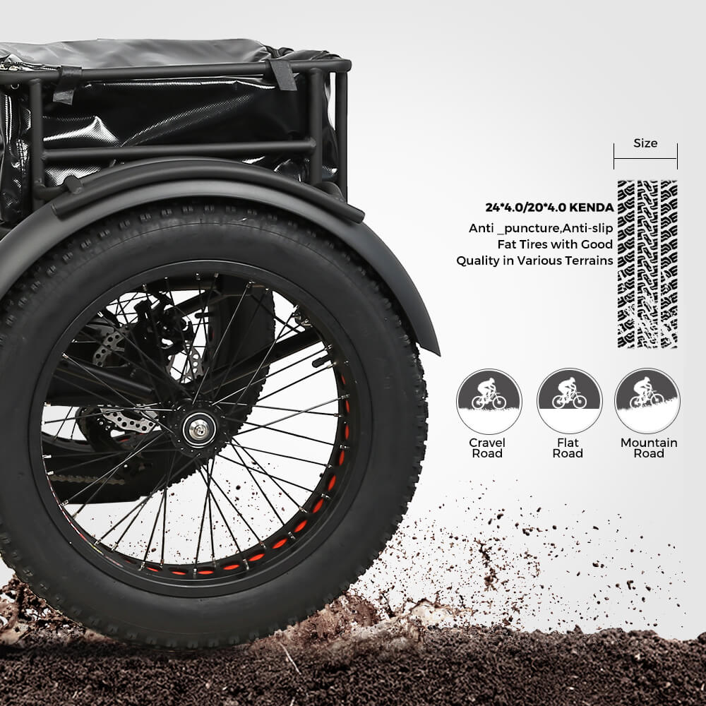 KK8031 Folding E-Trike Tires